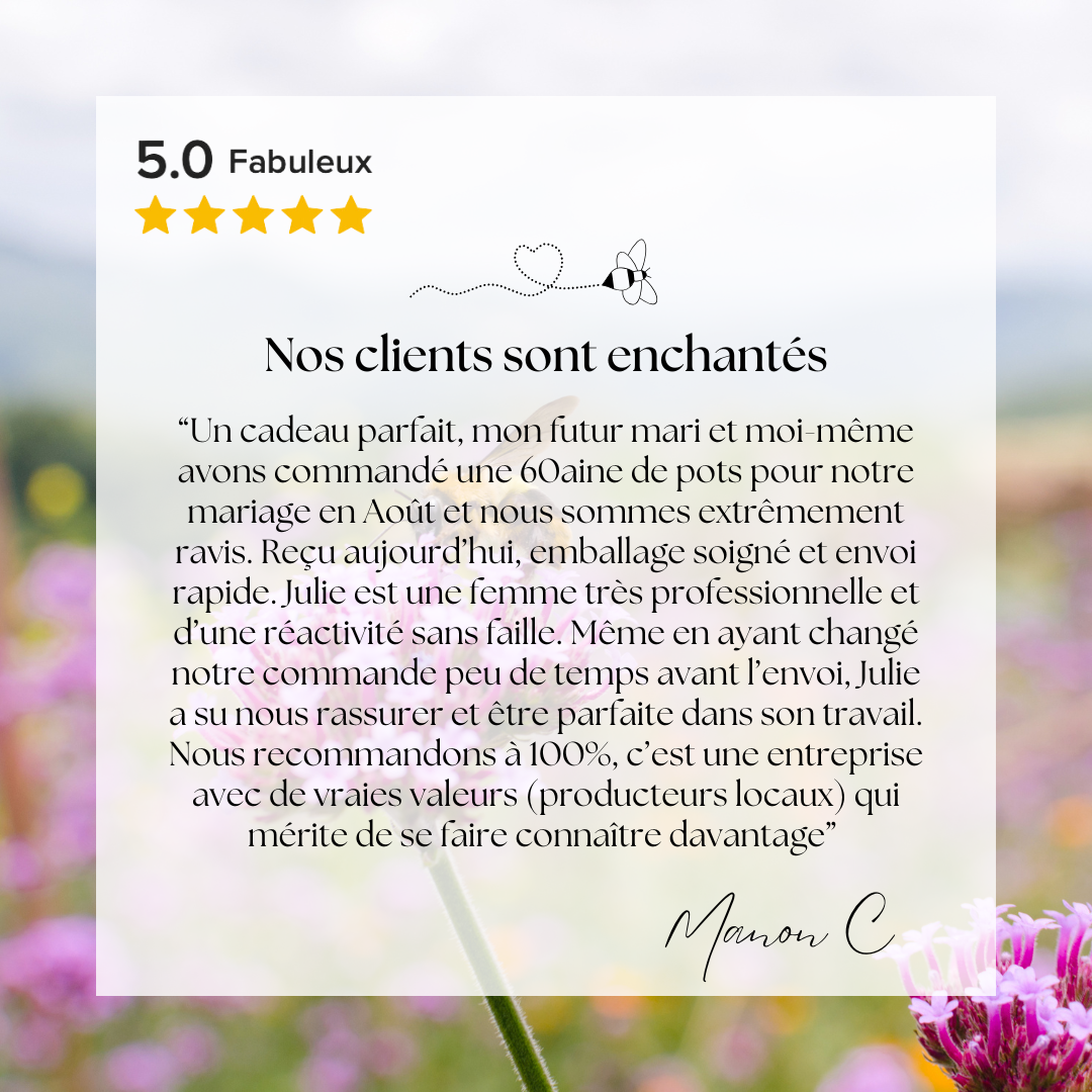 Cadeaux invités Mariage | Avis client 🌾🍯