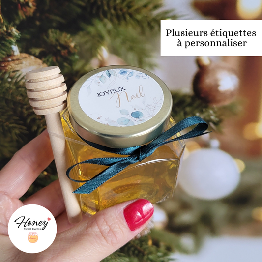 Pot de Miel de Noël - Miel d'Acacia et Fleurs Sauvages